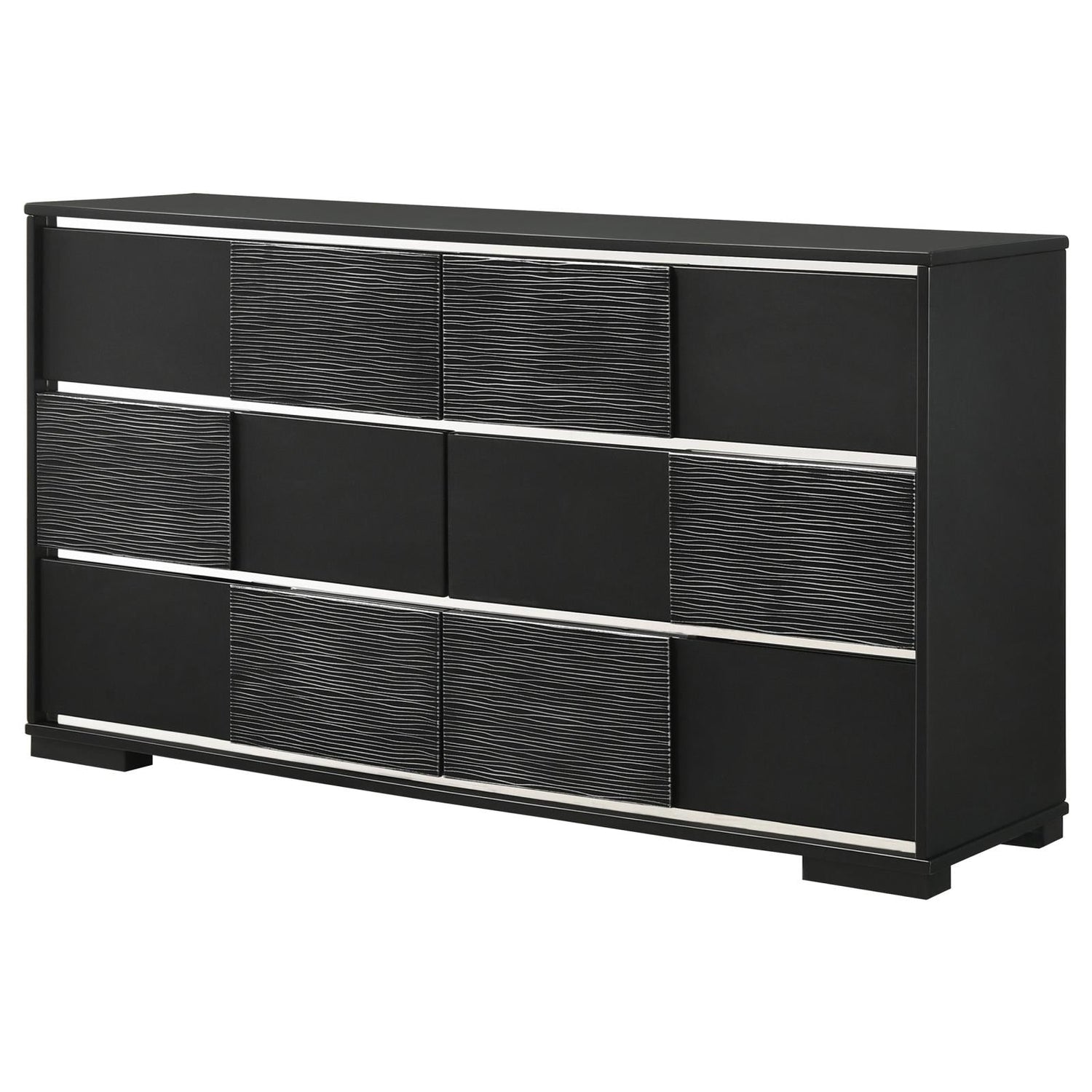 Blacktoft Black 6-Drawer Dresser - 207103 - Bien Home Furniture & Electronics