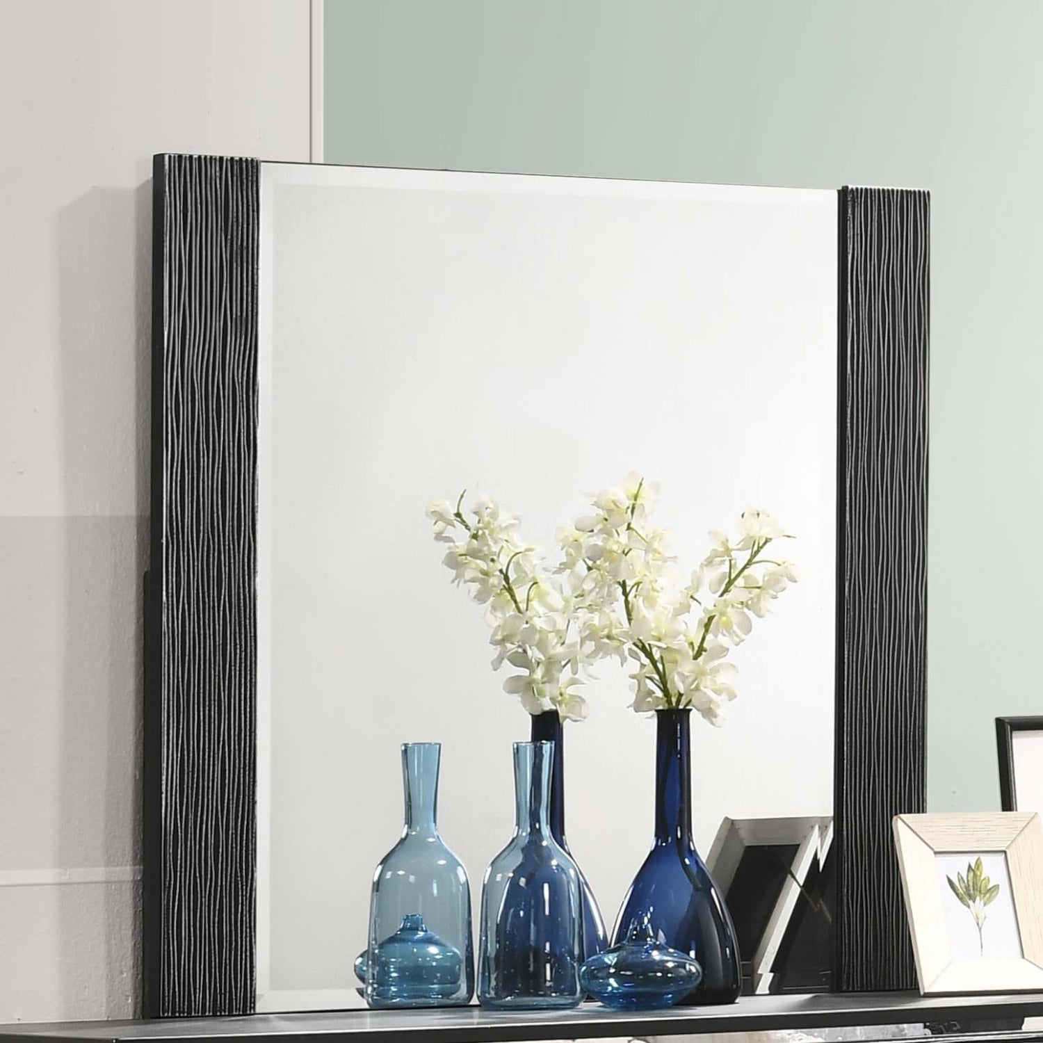 Blacktoft Black Rectangle Dresser Mirror - 207104 - Bien Home Furniture & Electronics