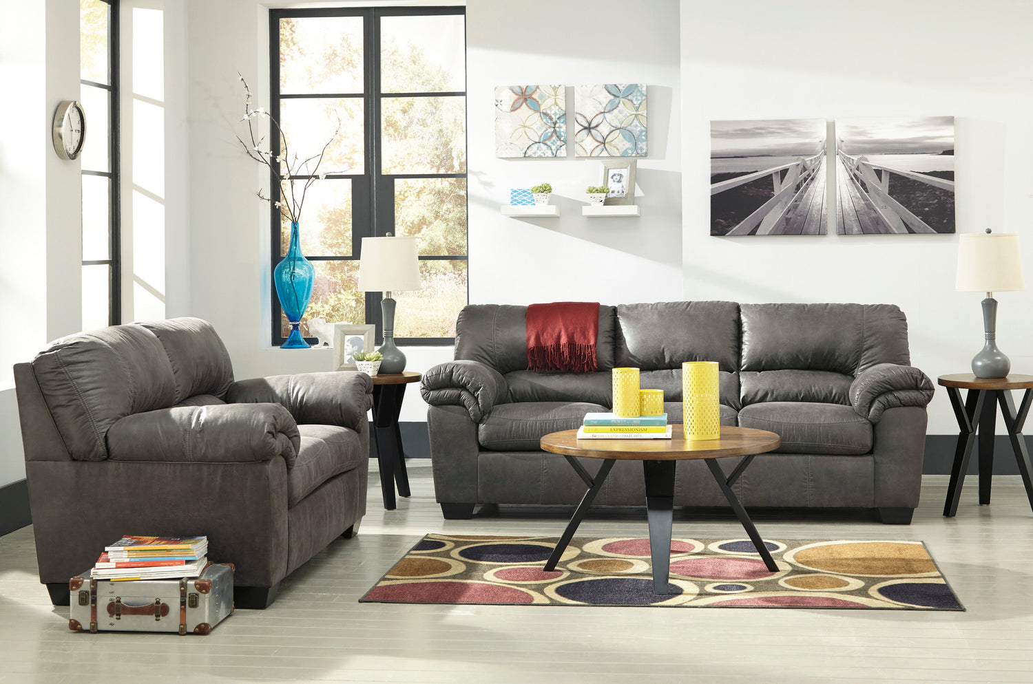 Bladen Slate Living Room Set - SET | 1202138 | 1202135 | 1202125 - Bien Home Furniture & Electronics