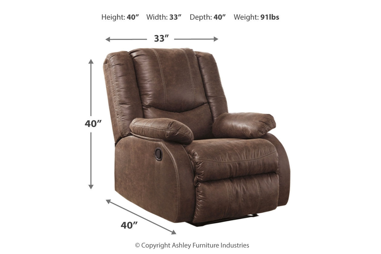 Bladewood Coffee Recliner - 6030529 - Bien Home Furniture & Electronics
