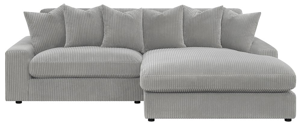 Blaine Upholstered Reversible Sectional Fog - 509900 - Bien Home Furniture & Electronics