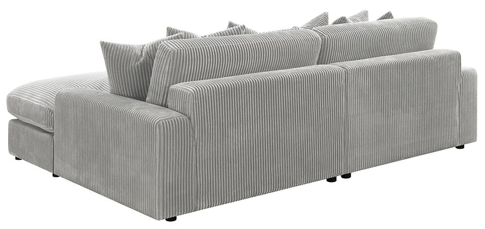 Blaine Upholstered Reversible Sectional Fog - 509900 - Bien Home Furniture & Electronics