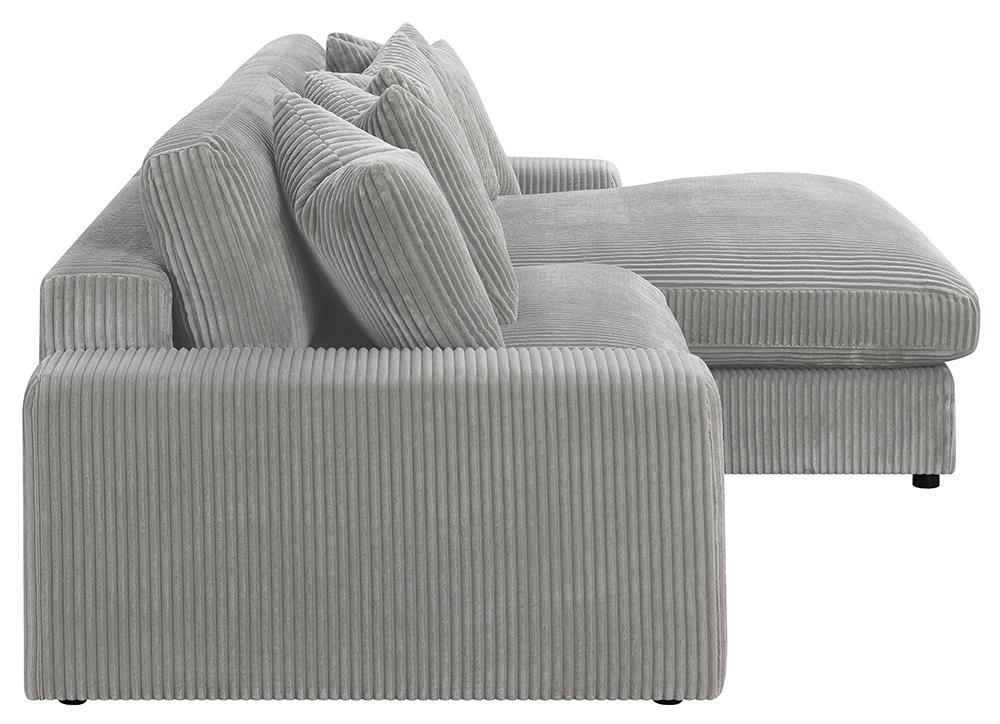 Blaine Upholstered Reversible Sectional Fog - 509900 - Bien Home Furniture & Electronics