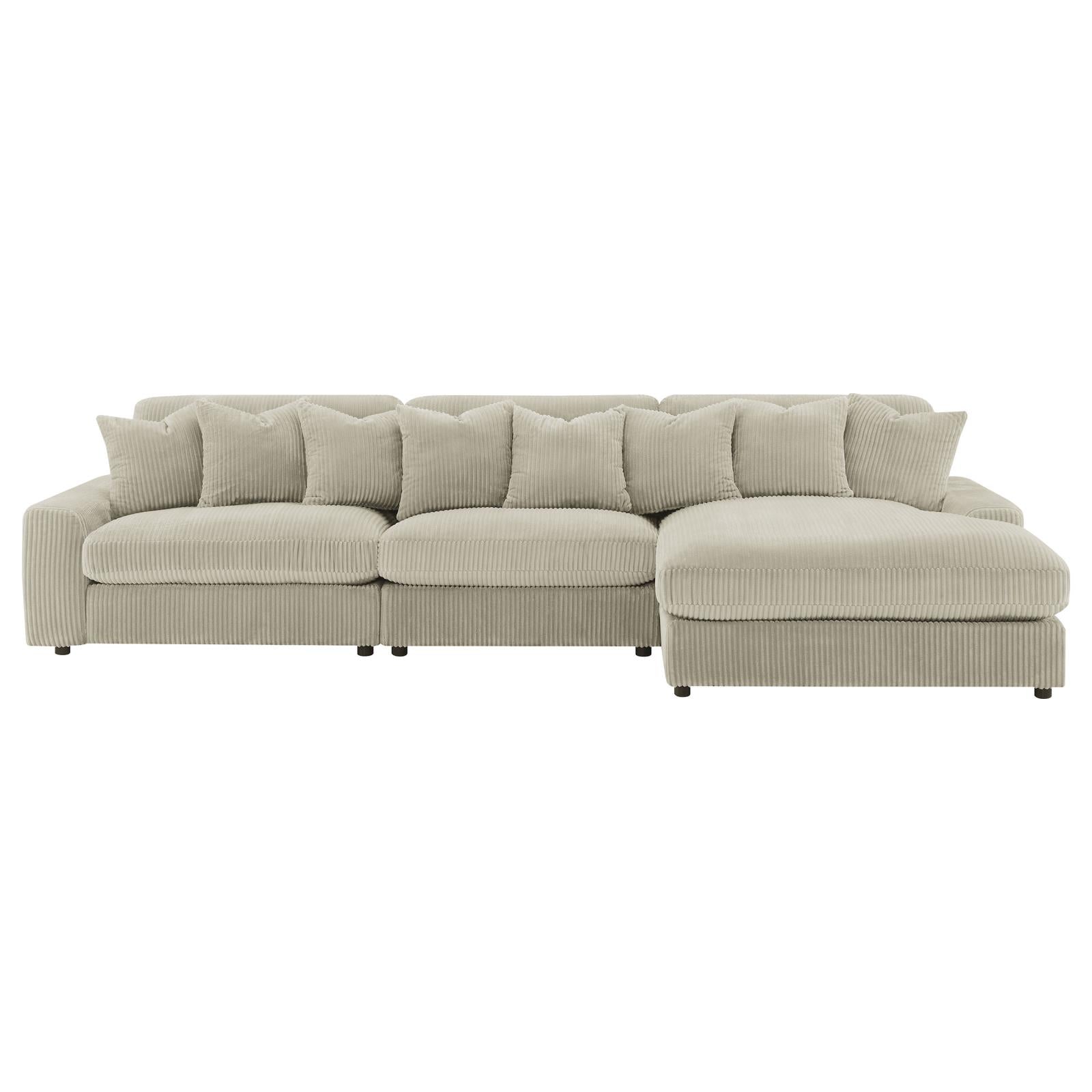 Blaine Upholstered Reversible Sectional Sofa Sand - 509899-SET - Bien Home Furniture & Electronics