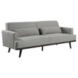 Blake Upholstered Sofa with Track Arms Sharkskin/Dark Brown - 511121 - Bien Home Furniture & Electronics
