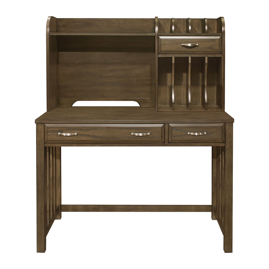 Blanche Brown Gray Desk with Hutch - 4522-14* - Bien Home Furniture &amp; Electronics