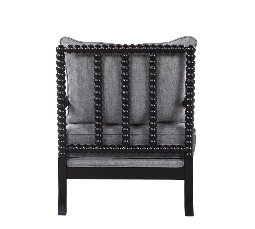 Blanchett Gray/Black Cushion Back Accent Chair - 903824 - Bien Home Furniture & Electronics