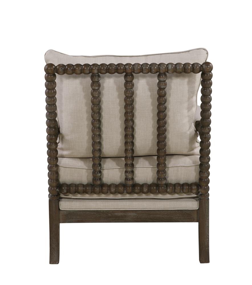 Blanchett Oatmeal/Natural Cushion Back Accent Chair - 905362 - Bien Home Furniture & Electronics