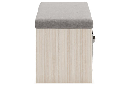 Blariden Gray/Natural Storage Bench - A3000286 - Bien Home Furniture &amp; Electronics
