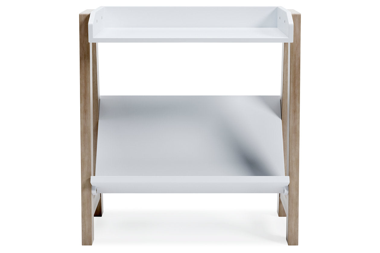 Blariden White/Tan Small Bookcase - A4000361 - Bien Home Furniture & Electronics