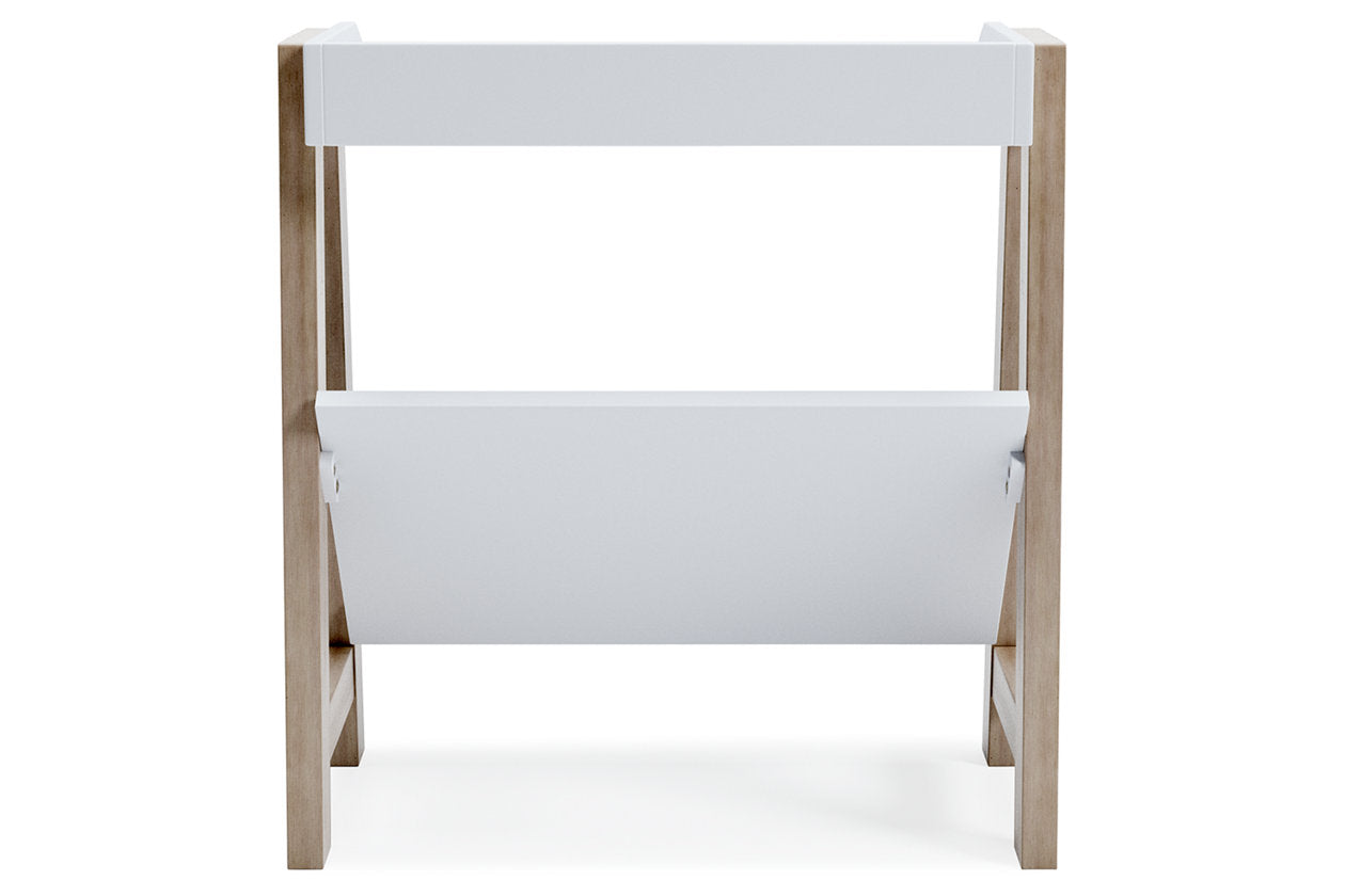 Blariden White/Tan Small Bookcase - A4000361 - Bien Home Furniture & Electronics
