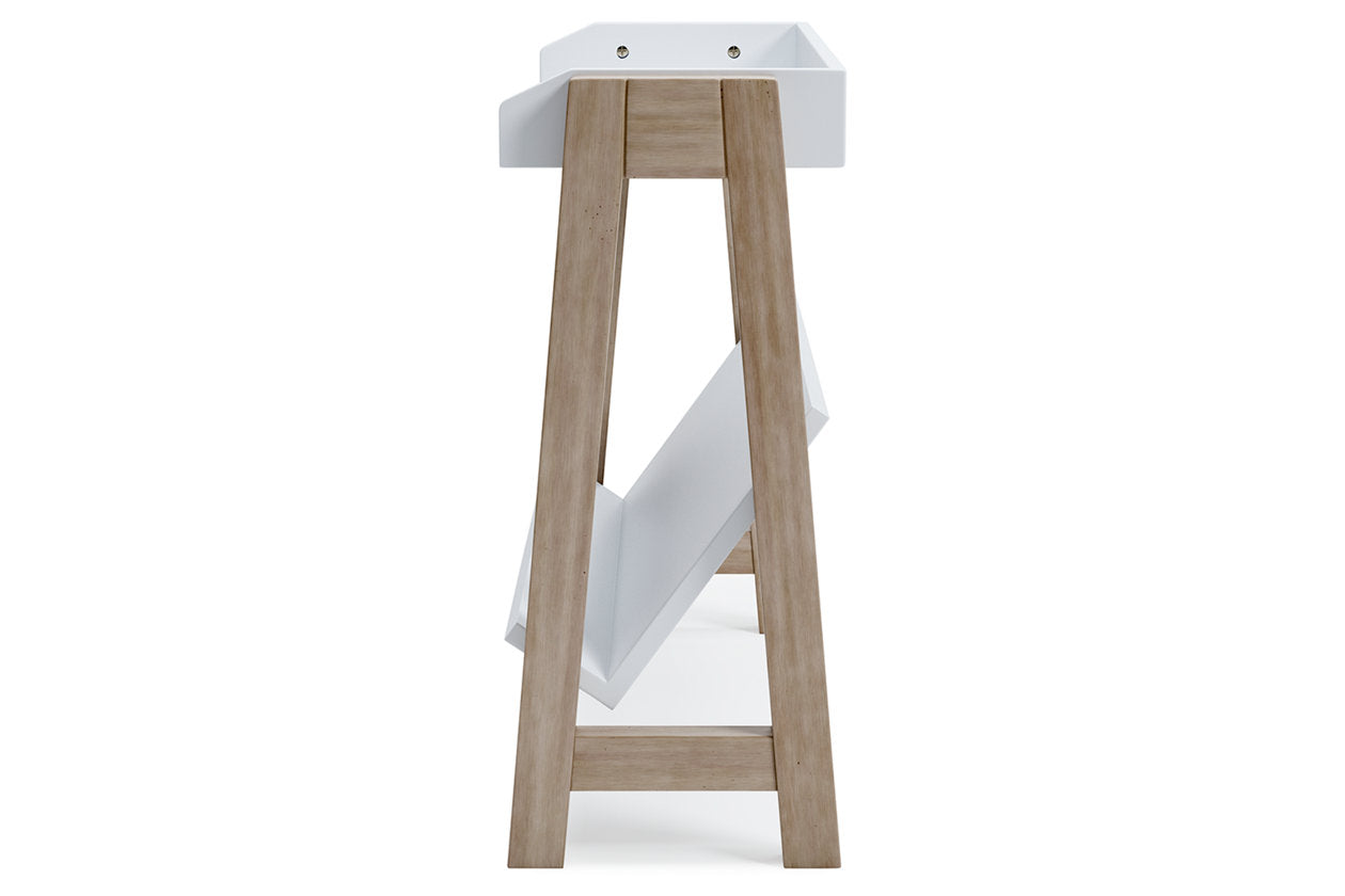 Blariden White/Tan Small Bookcase - A4000361 - Bien Home Furniture & Electronics