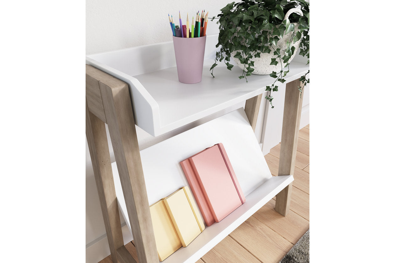 Blariden White/Tan Small Bookcase - A4000361 - Bien Home Furniture & Electronics