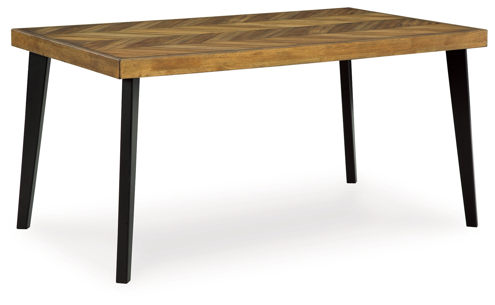 Blondon Brown/Black Dining Table and 6 Chairs (Set of 7) - D413-425 - Bien Home Furniture & Electronics