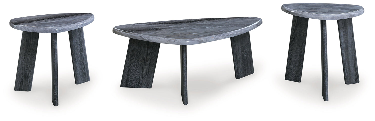 Bluebond Gray Table (Set of 3) - T390-13 - Bien Home Furniture & Electronics