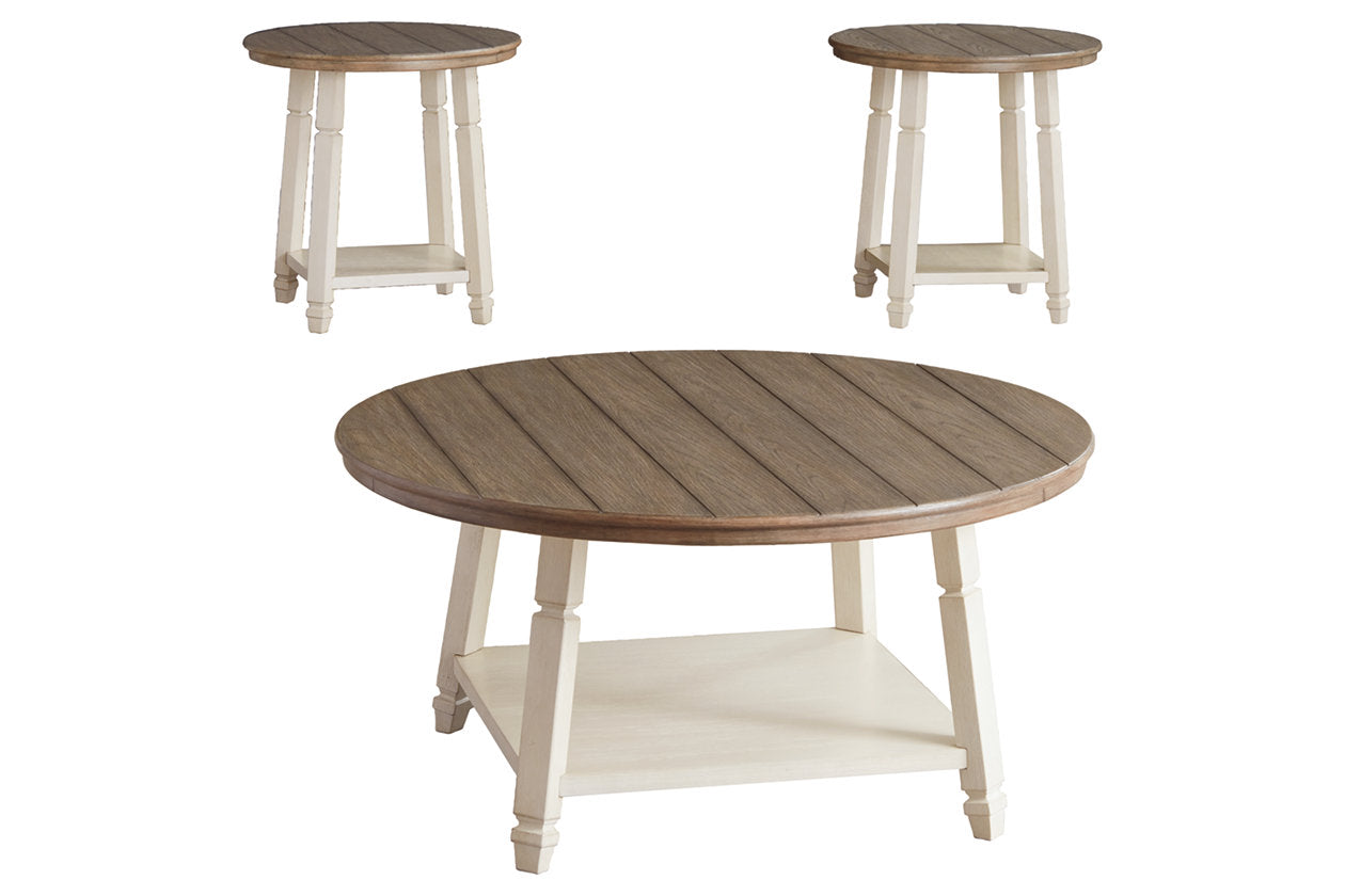 Bolanbrook Two-tone Table, Set of 3 - T377-13 - Bien Home Furniture & Electronics