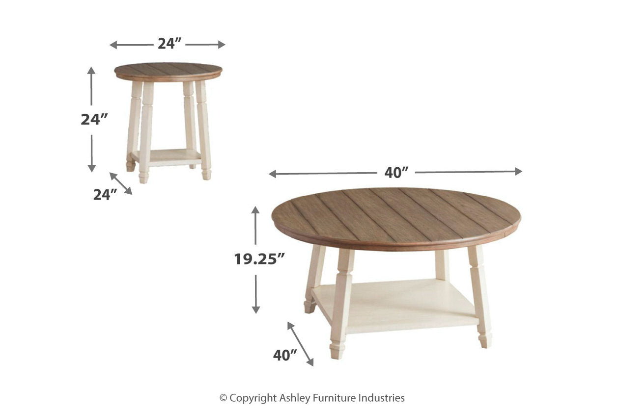 Bolanbrook Two-tone Table, Set of 3 - T377-13 - Bien Home Furniture & Electronics