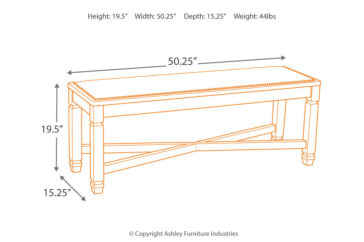 Bolanburg Two-tone Dining Bench - D647-00 - Bien Home Furniture & Electronics