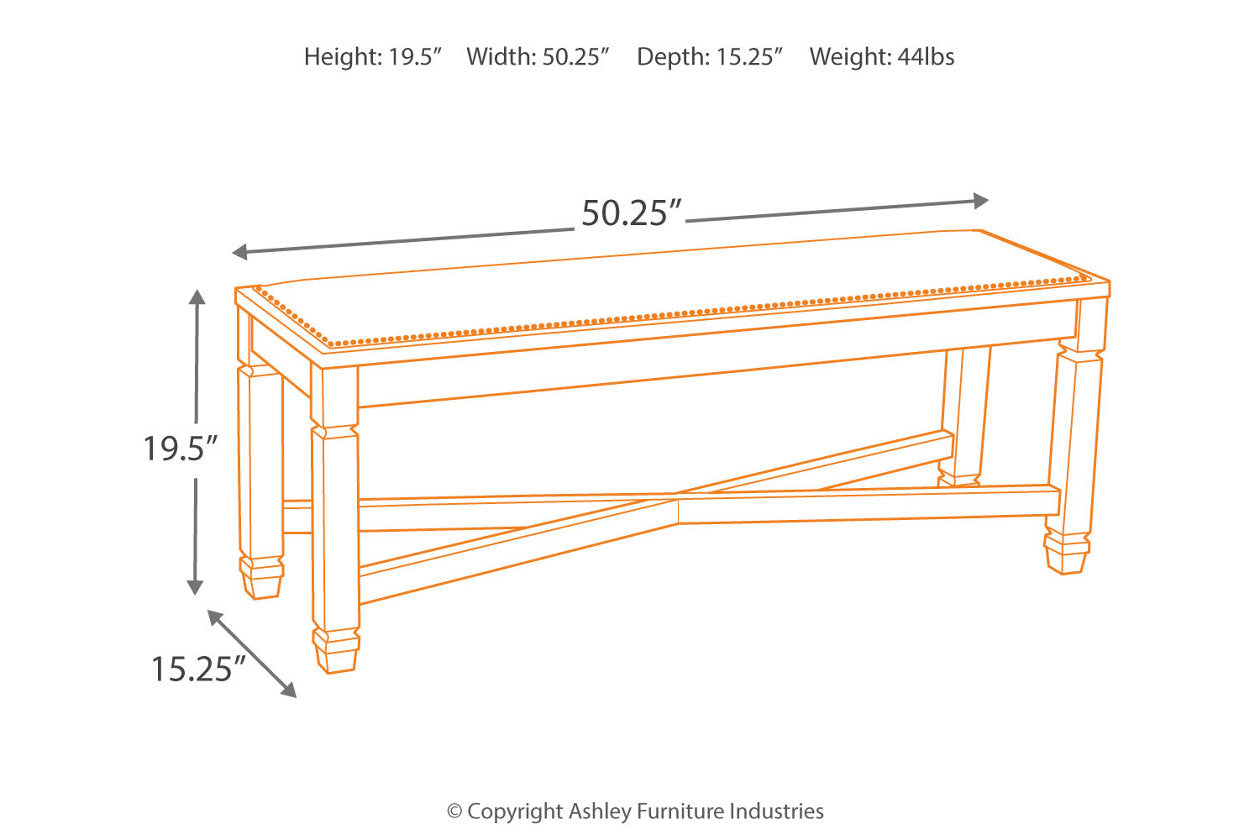 Bolanburg Two-tone Dining Bench - D647-00 - Bien Home Furniture &amp; Electronics