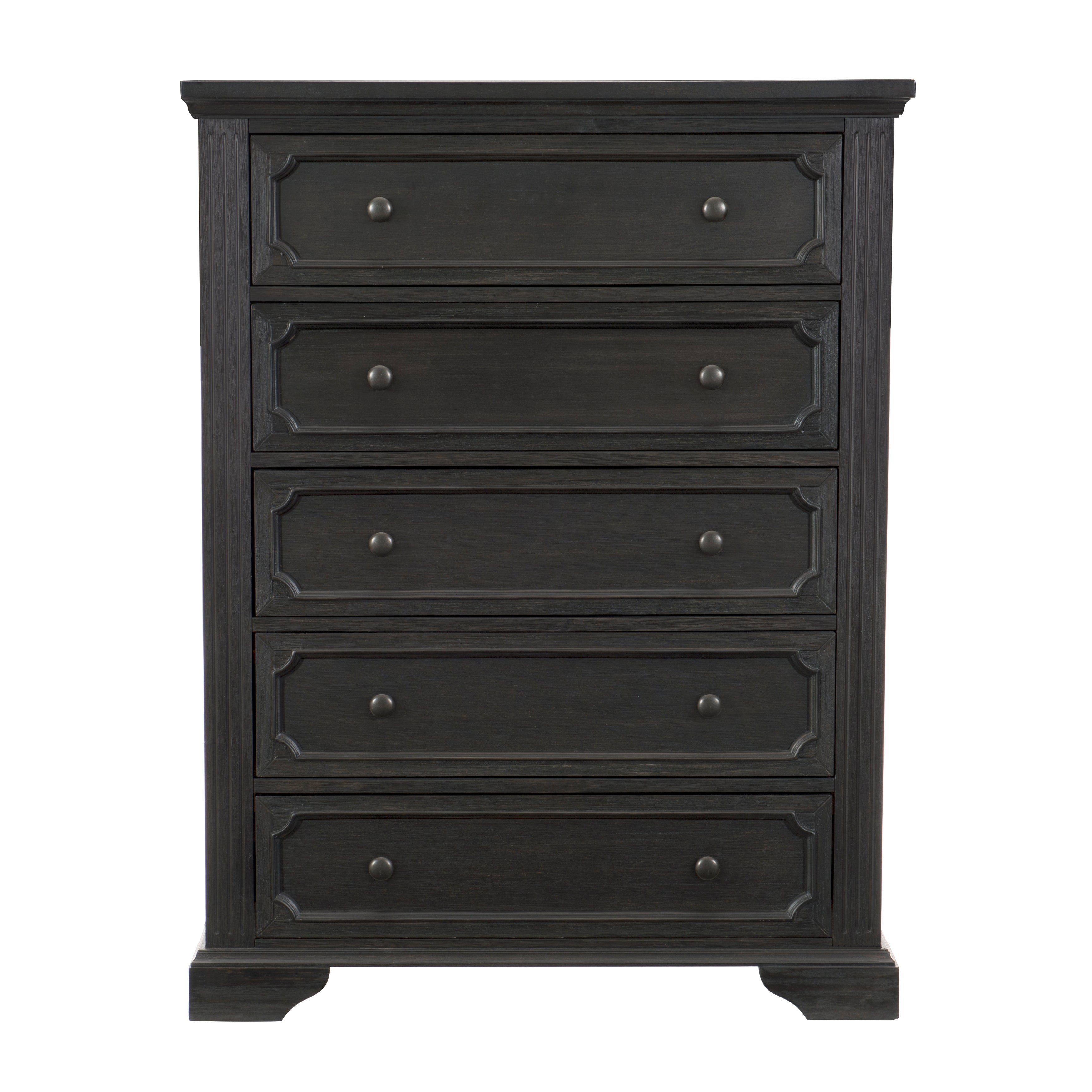 Bolingbrook Wire-Brushed Charcoal Chest - 1647-9 - Bien Home Furniture & Electronics