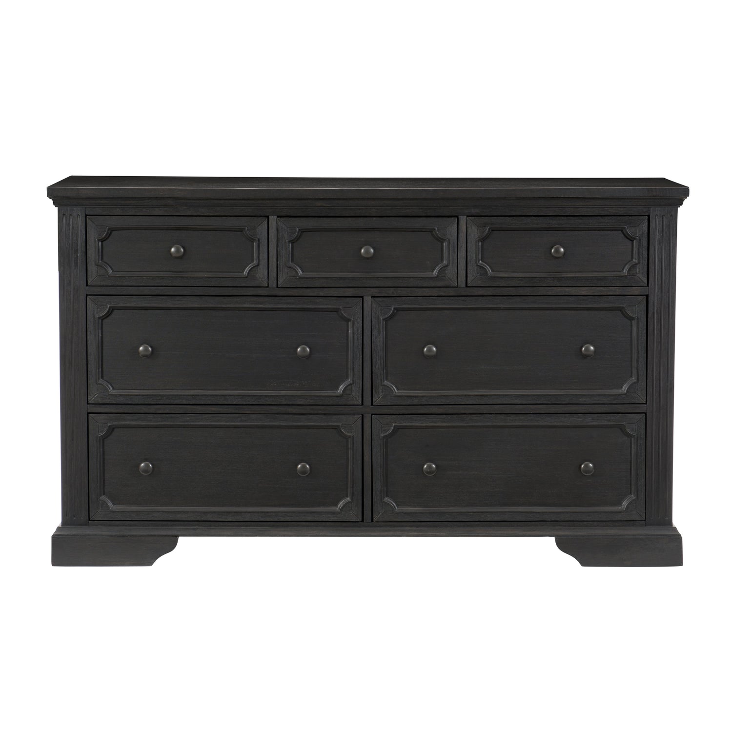 Bolingbrook Wire-Brushed Charcoal Dresser - 1647-5 - Bien Home Furniture & Electronics