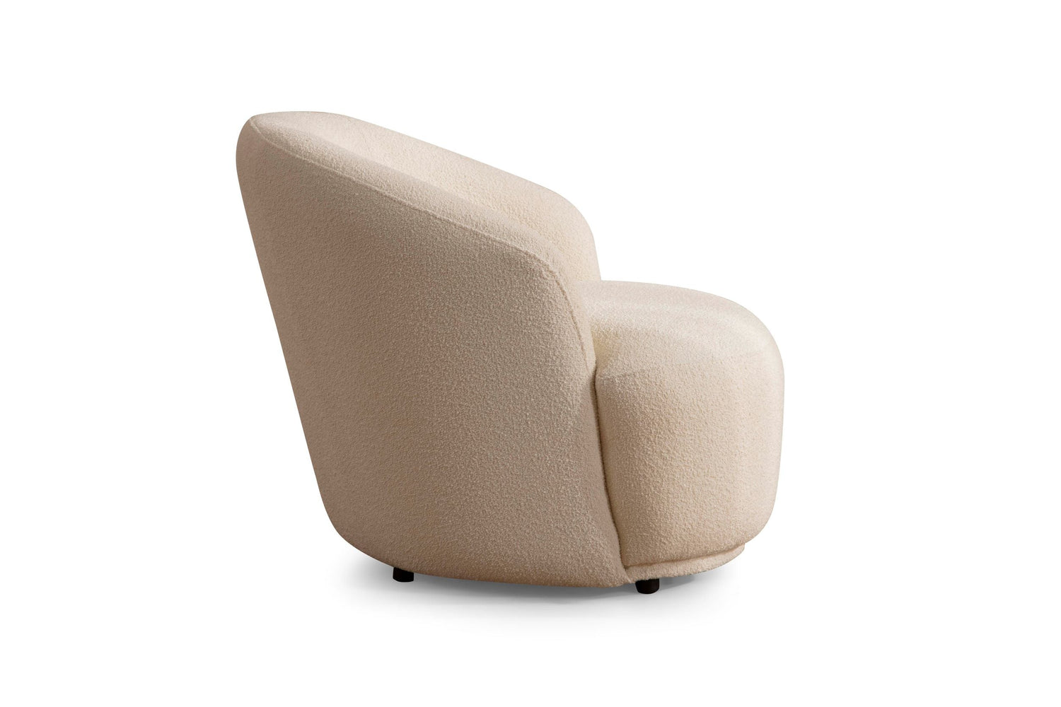 Bonita Ivory Boucle Accent Chair - BONITAIVORY-C - Bien Home Furniture & Electronics
