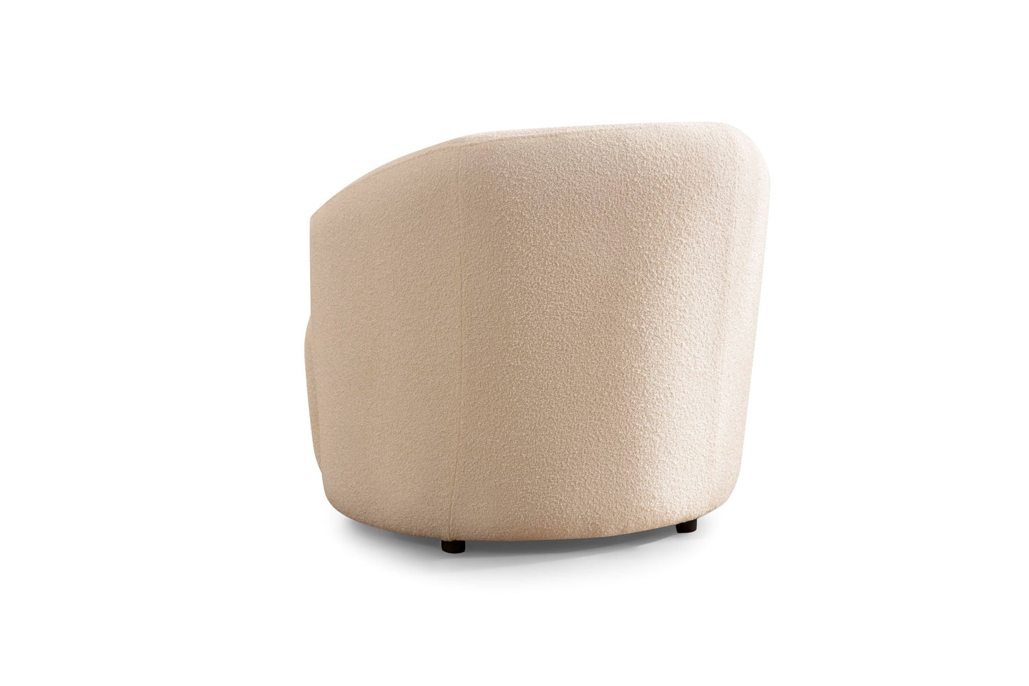Bonita Ivory Boucle Accent Chair - BONITAIVORY-C - Bien Home Furniture & Electronics