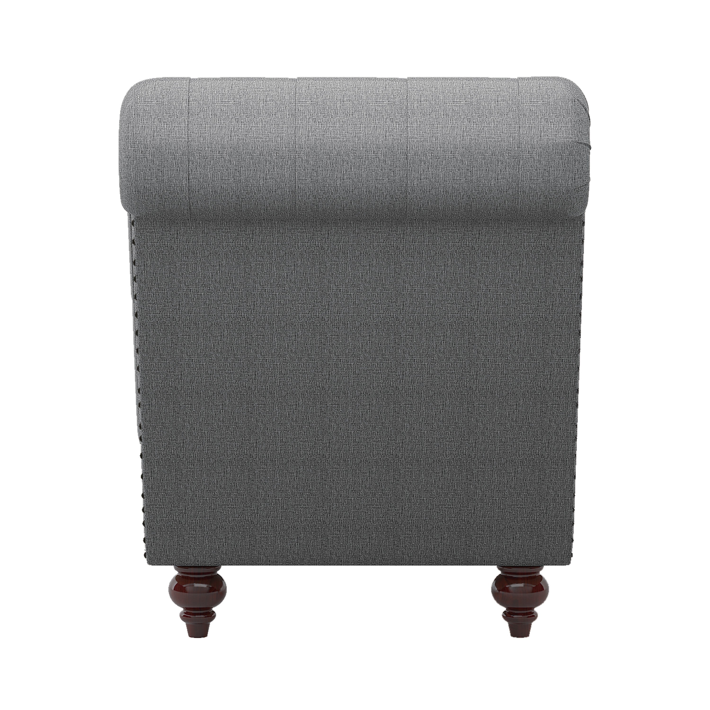 Bonne Gray Chaise - 1162NGY-5 - Bien Home Furniture & Electronics