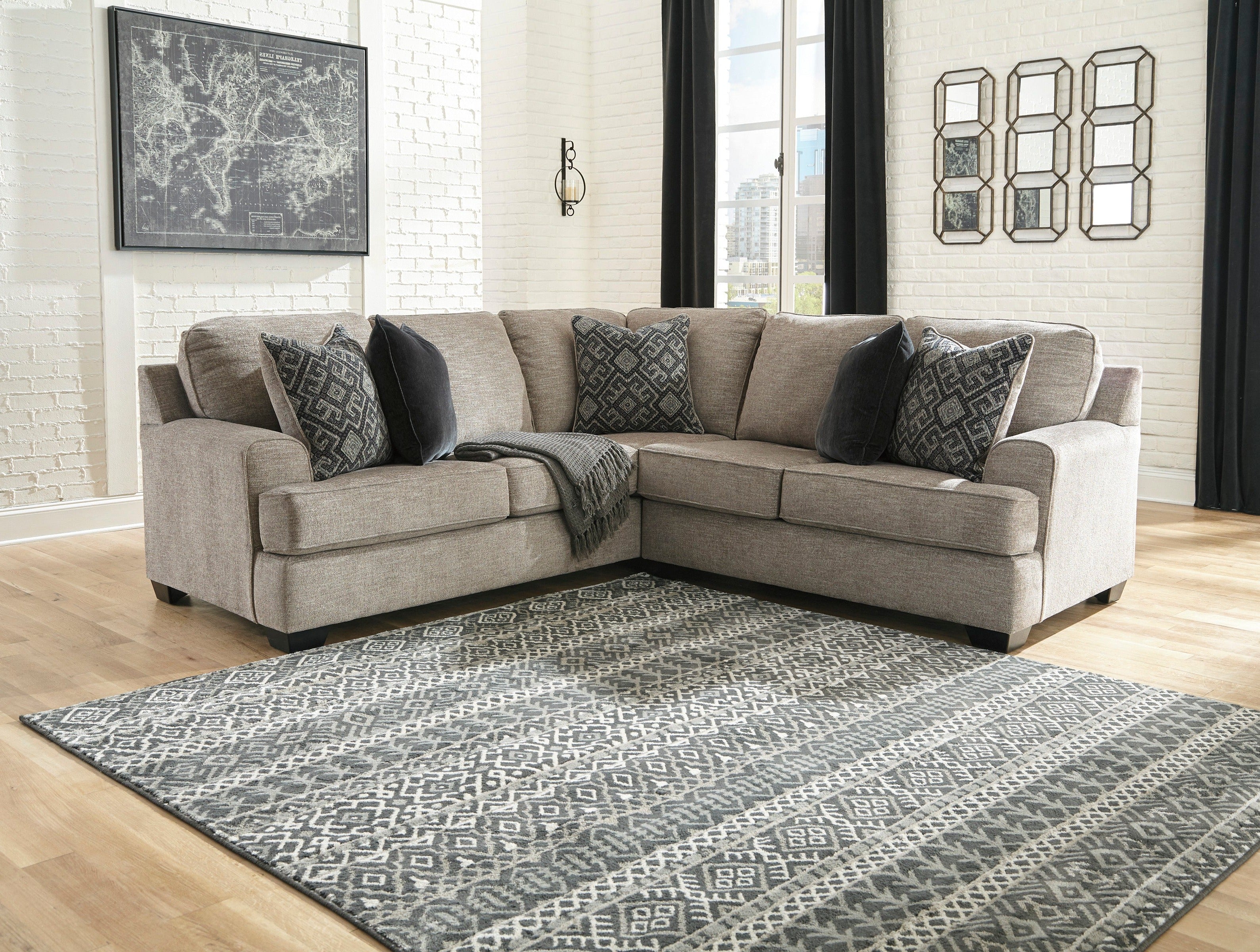 Bovarian Stone 2-Piece LAF Sectional - SET | 5610348 | 5610356 | 5610311 - Bien Home Furniture & Electronics
