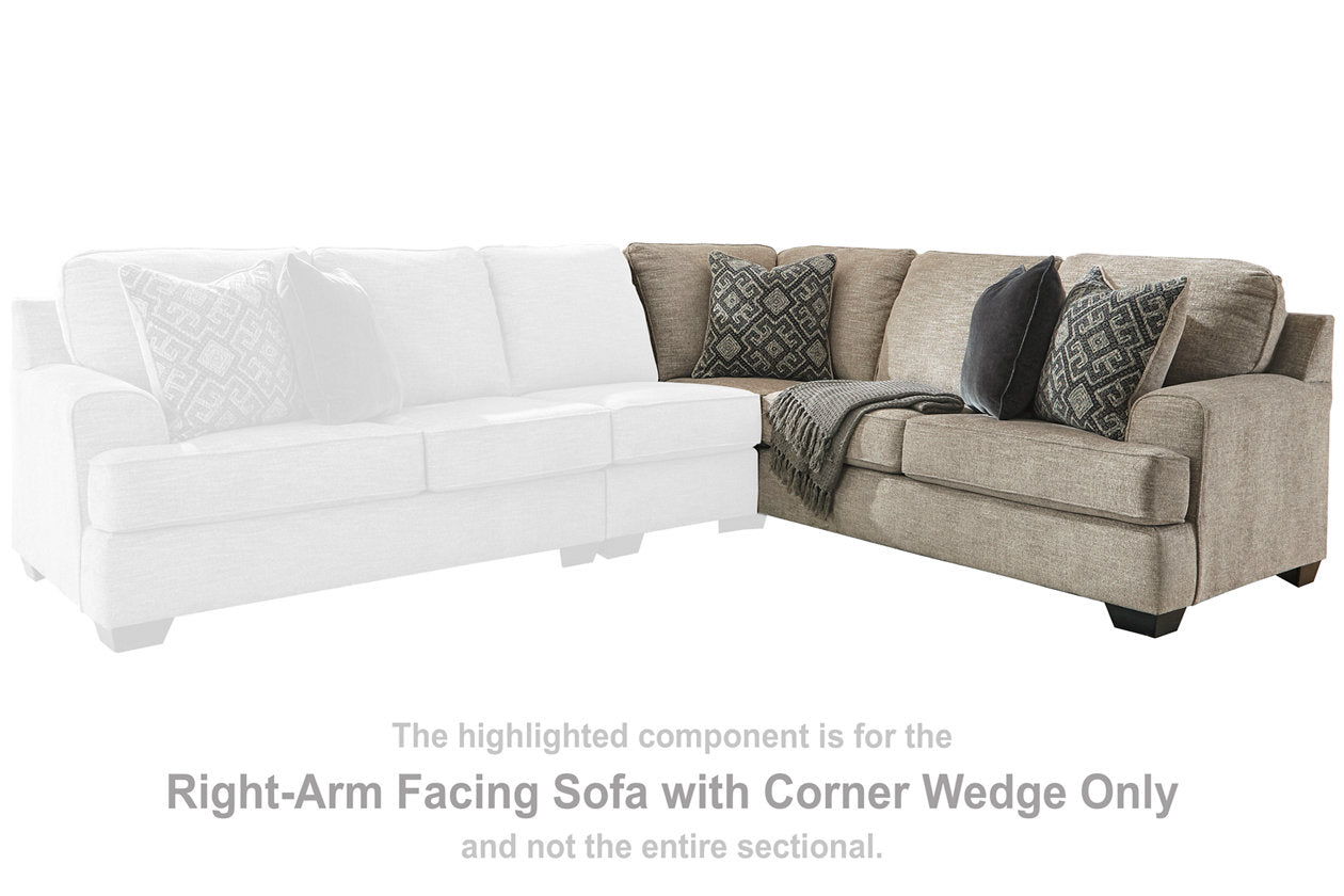 Bovarian Stone Right-Arm Facing Sofa with Corner Wedge - 5610349 - Bien Home Furniture & Electronics