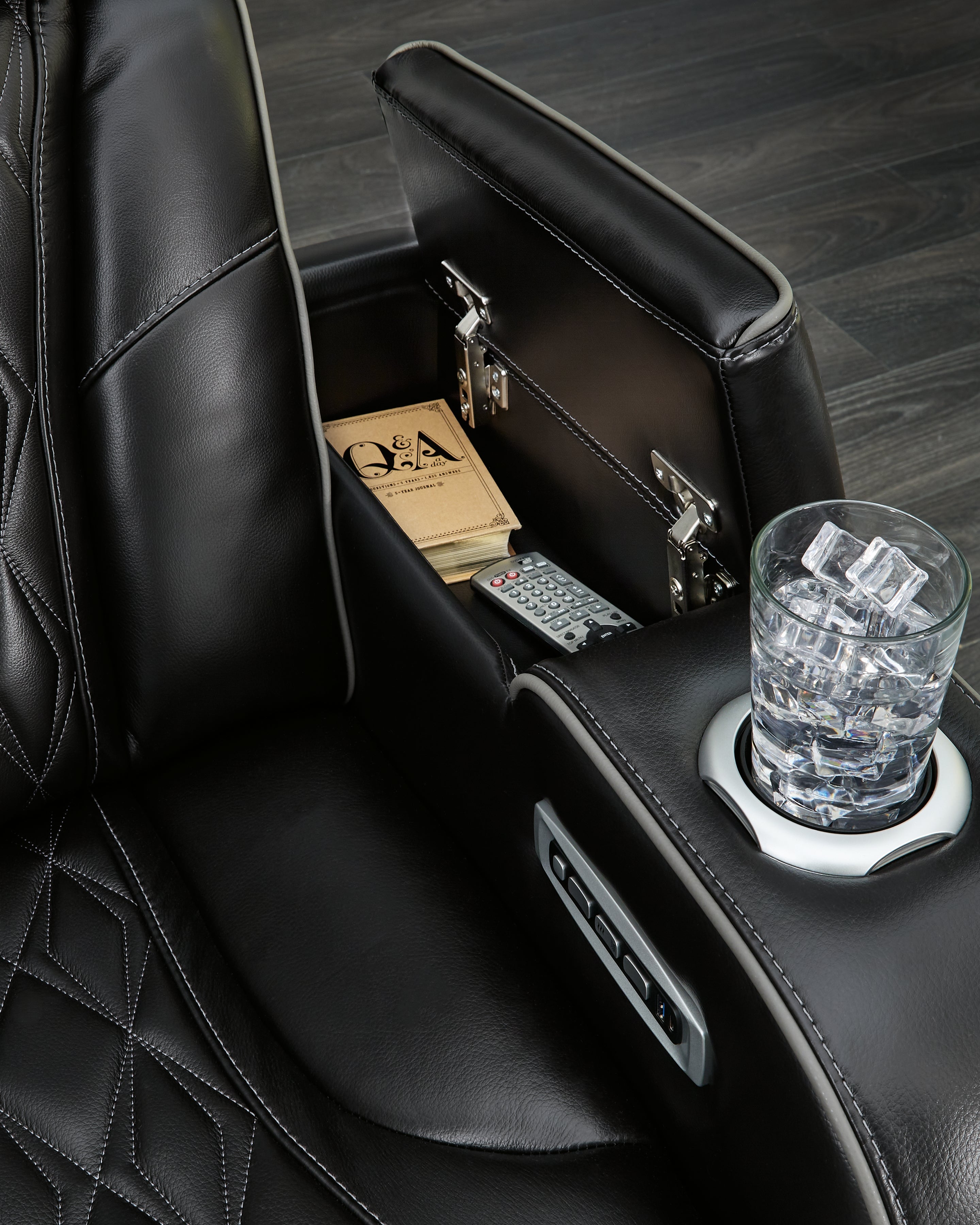 Boyington Black Power Recliner - U2710613 - Bien Home Furniture & Electronics