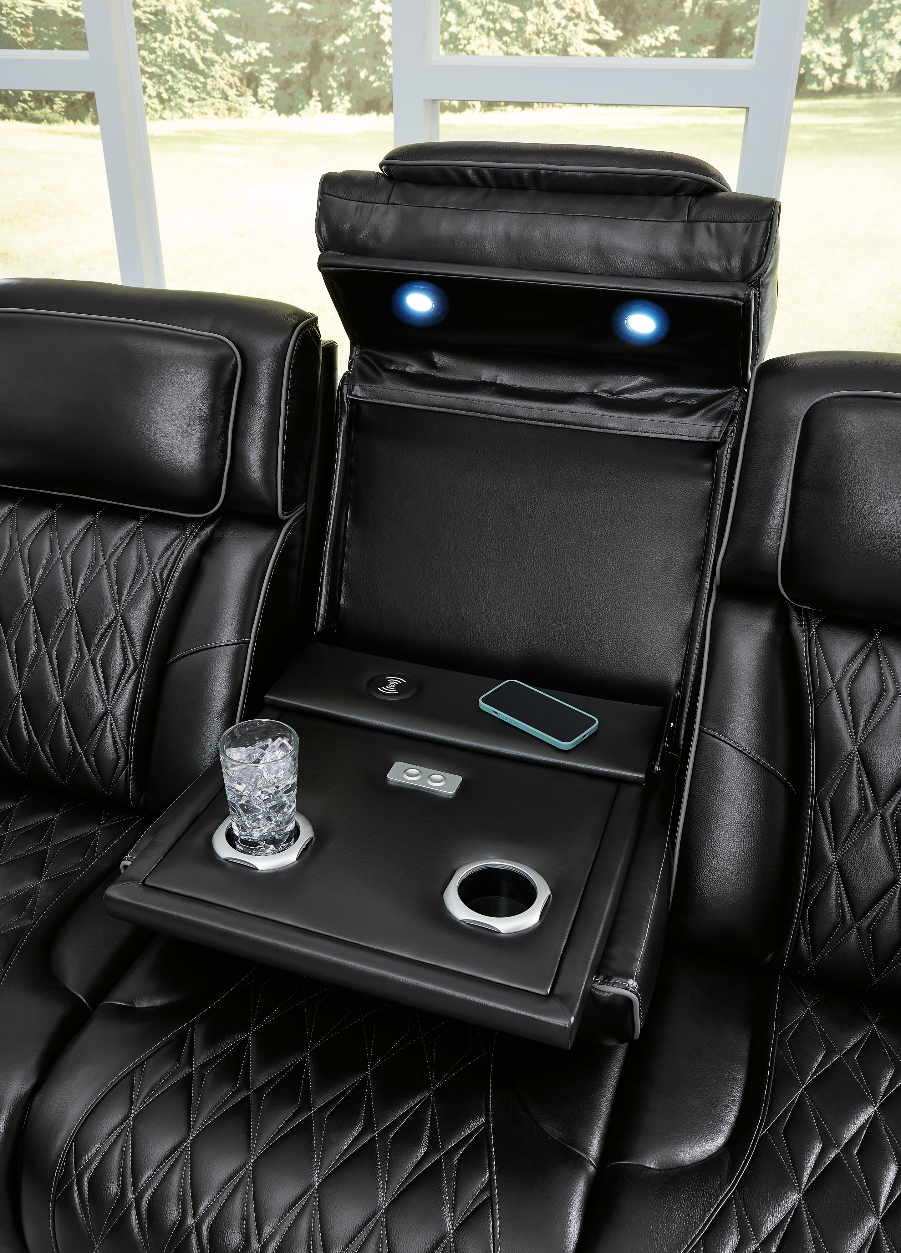 Boyington Black Power Reclining Sofa - U2710615 - Bien Home Furniture & Electronics