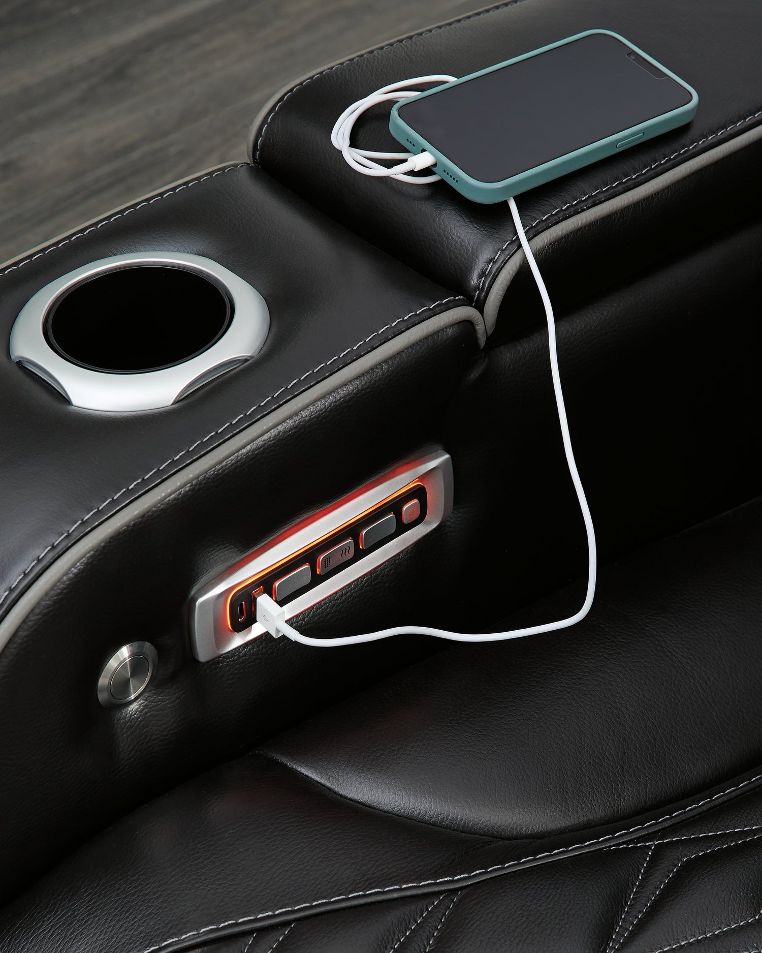 Boyington Black Power Reclining Sofa - U2710615 - Bien Home Furniture & Electronics