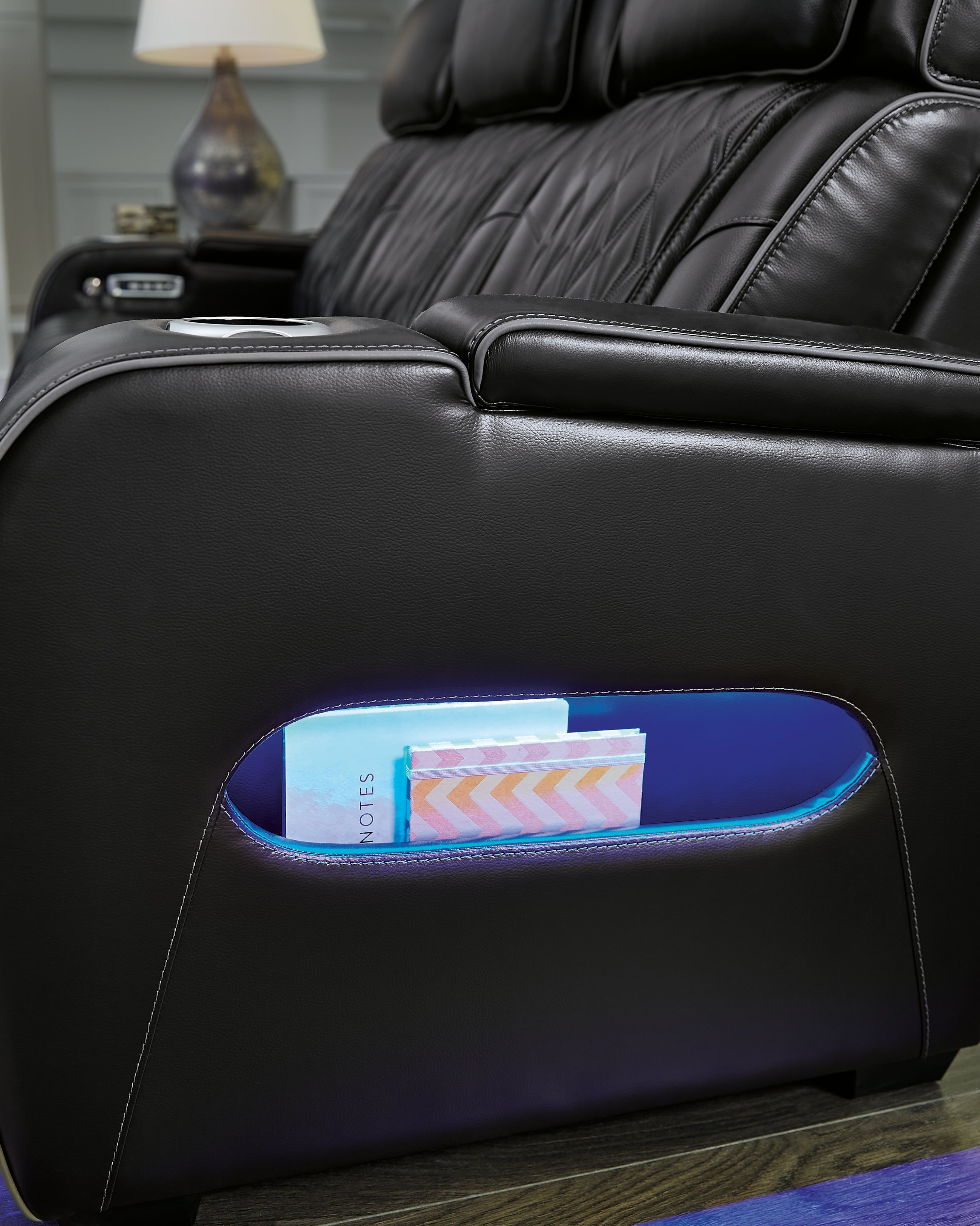 Boyington Black Power Reclining Sofa - U2710615 - Bien Home Furniture & Electronics