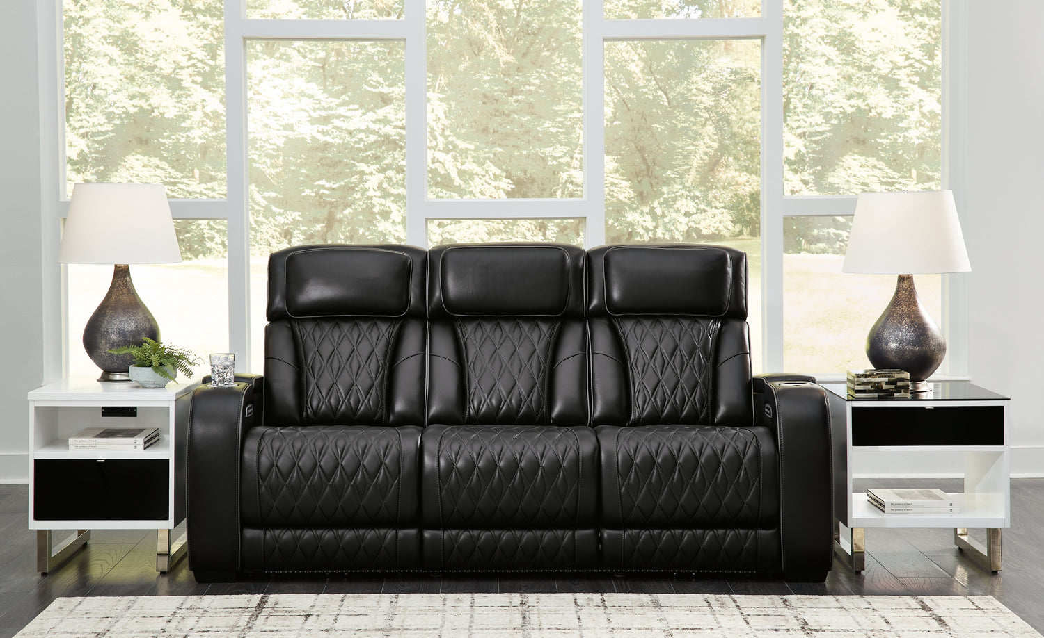 Boyington Black Power Reclining Sofa - U2710615 - Bien Home Furniture & Electronics