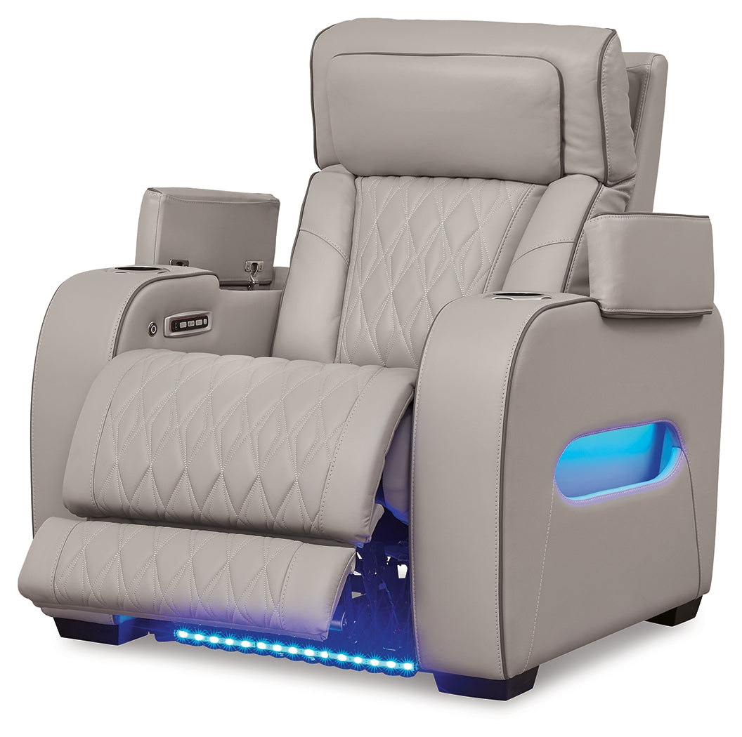 Boyington Gray Power Recliner - U2710513 - Bien Home Furniture & Electronics