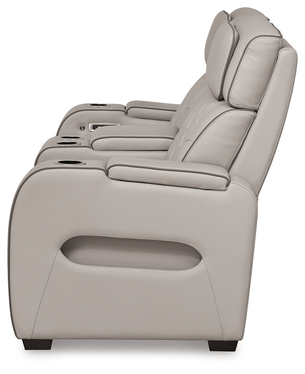 Boyington Gray Power Reclining Loveseat with Console - U2710518 - Bien Home Furniture & Electronics