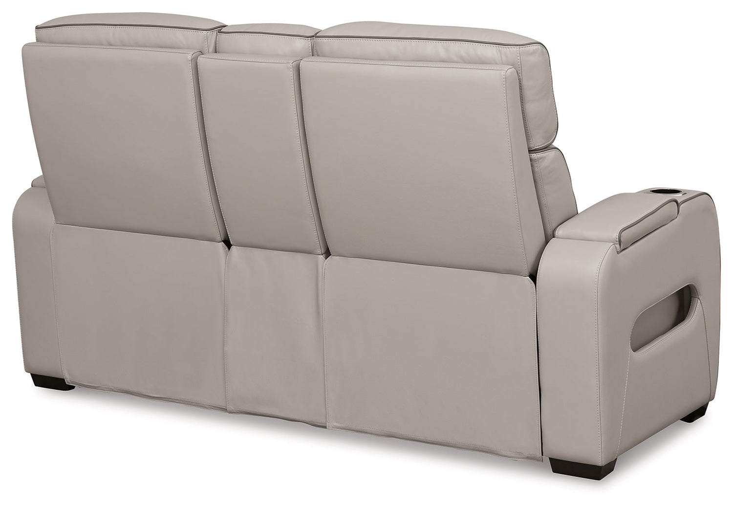 Boyington Gray Power Reclining Loveseat with Console - U2710518 - Bien Home Furniture & Electronics