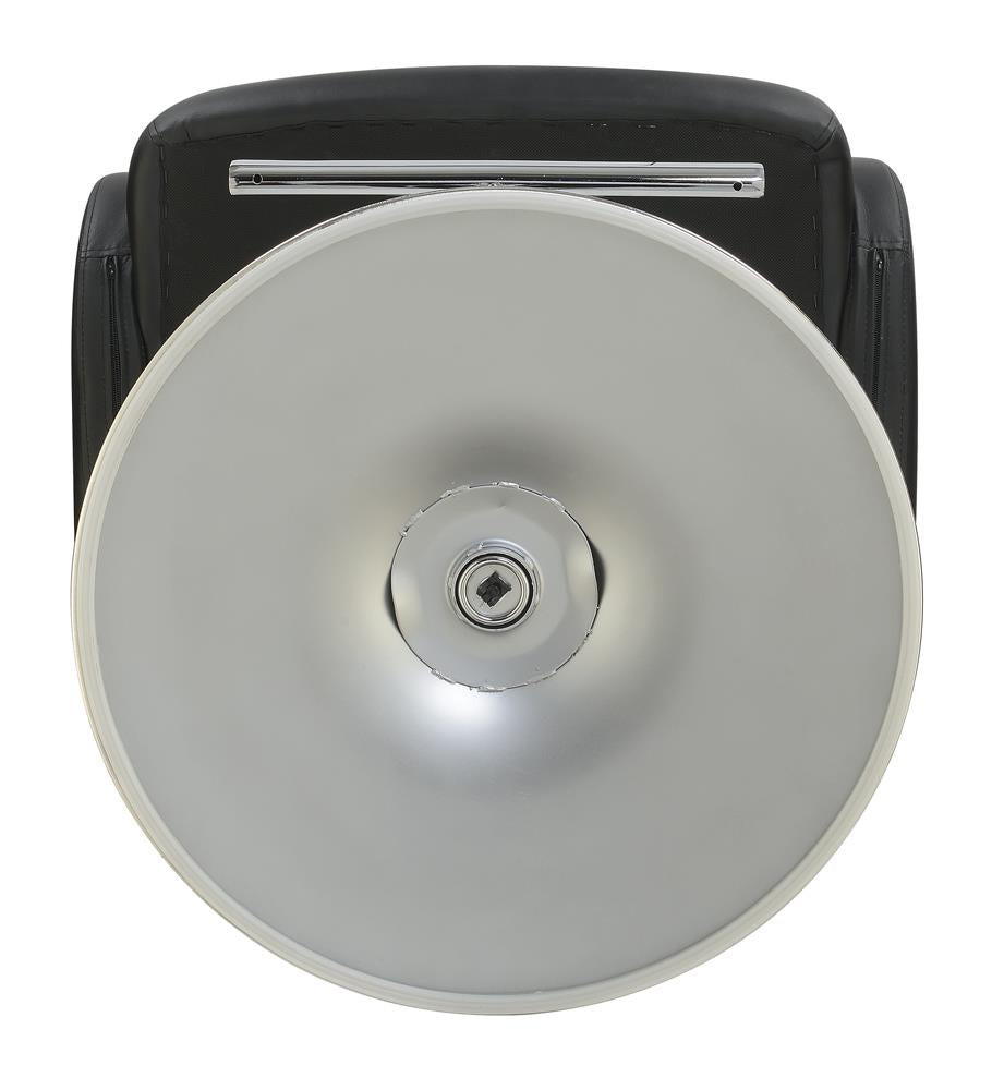 Brandi Black/Chrome 29" Adjustable Height Bar Stool - 102555 - Bien Home Furniture & Electronics