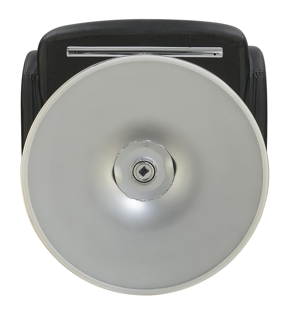 Brandi Black/Chrome 29" Adjustable Height Bar Stool - 102555 - Bien Home Furniture & Electronics