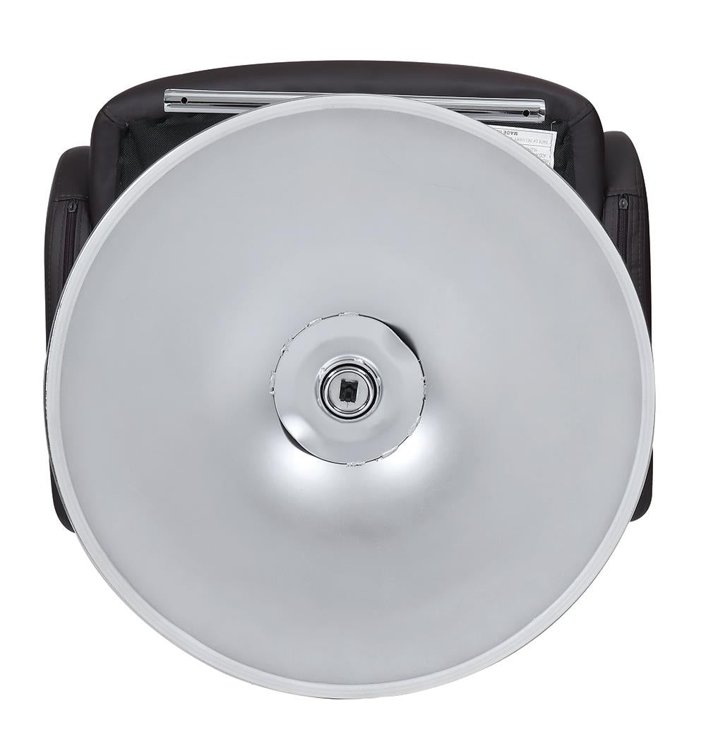 Brandi Chrome/Brown 29" Adjustable Height Bar Stool - 102556 - Bien Home Furniture & Electronics