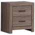 Brantford 2-Drawer Nightstand Barrel Oak - 207042 - Bien Home Furniture & Electronics