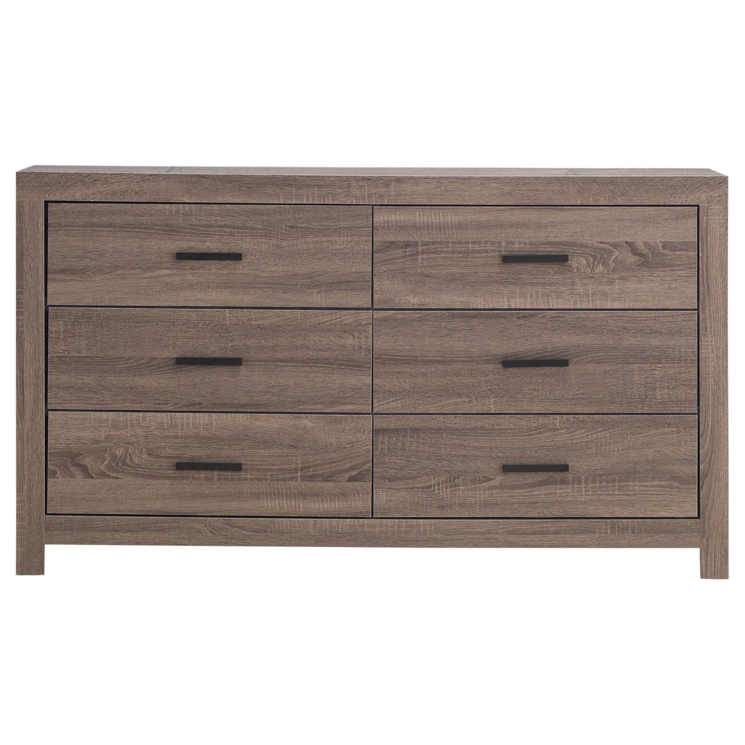 Brantford Barrel Oak 6-Drawer Dresser - 207043 - Bien Home Furniture & Electronics