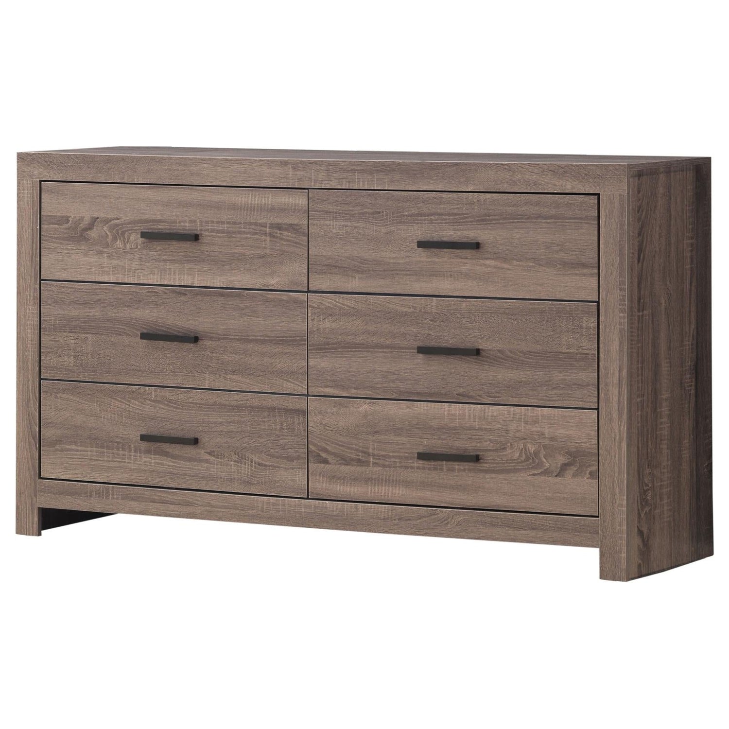 Brantford Barrel Oak 6-Drawer Dresser - 207043 - Bien Home Furniture & Electronics