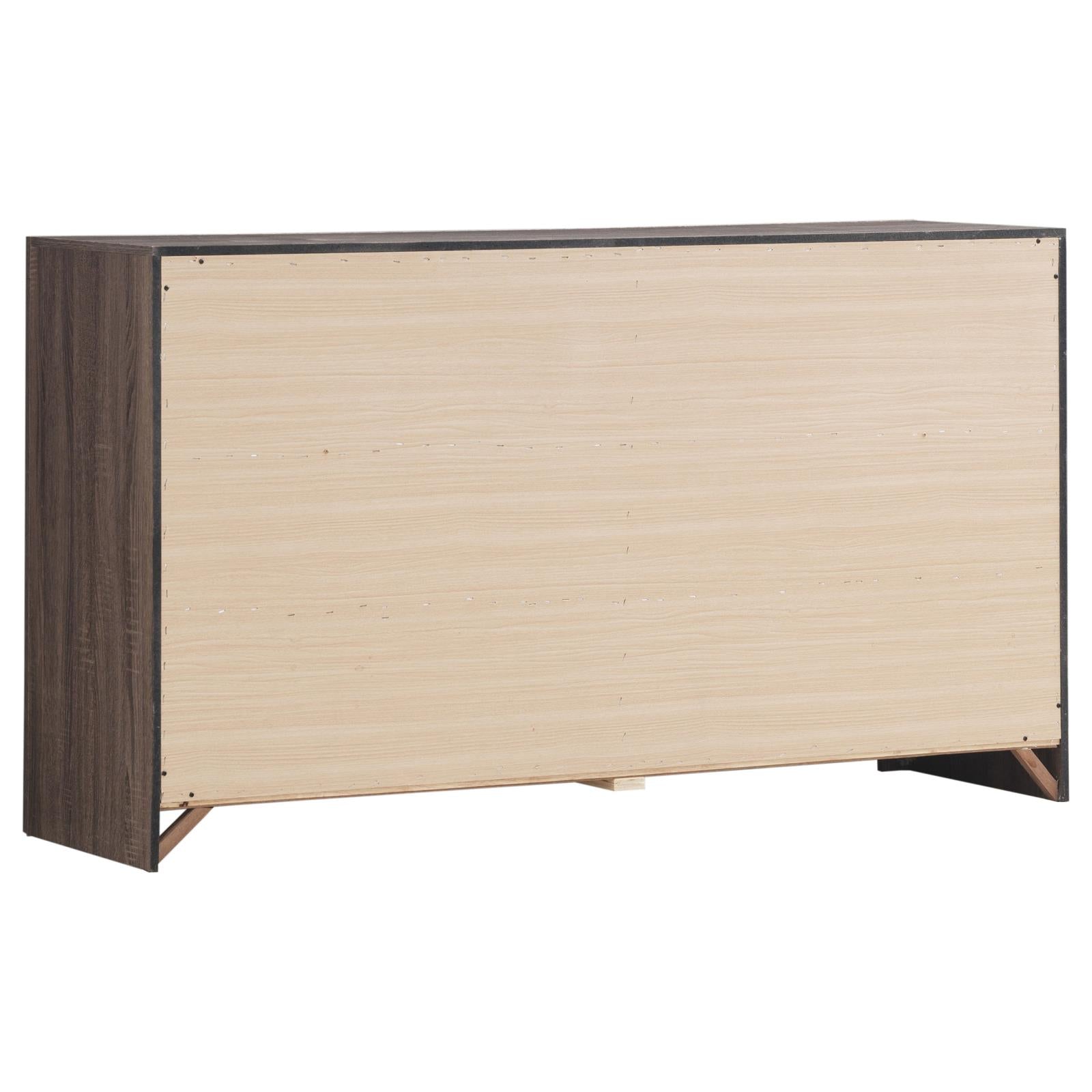 Brantford Barrel Oak 6-Drawer Dresser - 207043 - Bien Home Furniture & Electronics