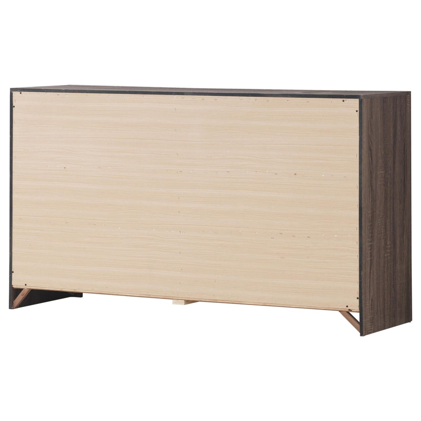 Brantford Barrel Oak 6-Drawer Dresser - 207043 - Bien Home Furniture & Electronics