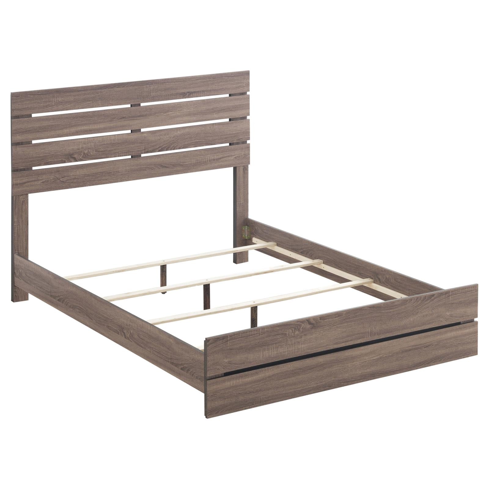 Brantford Barrel Oak Panel Bedroom Set - SET | 207041Q | 207042 | 207045 - Bien Home Furniture & Electronics