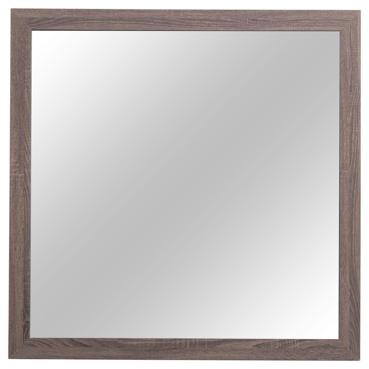 Brantford Barrel Oak Rectangle Dresser Mirror - 207044 - Bien Home Furniture & Electronics
