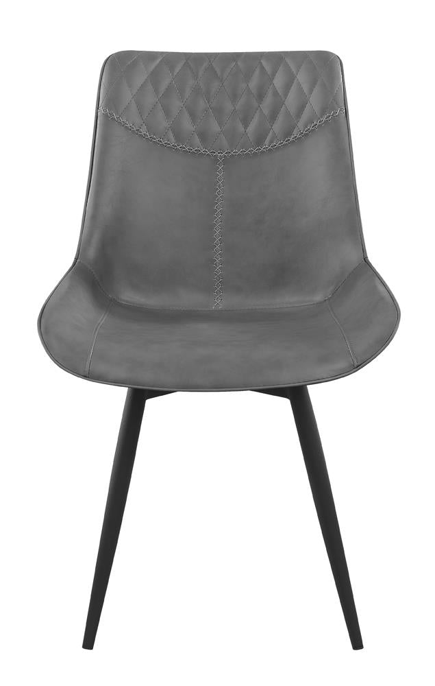 Brassie Gray Upholstered Side Chairs, Set of 2 - 110272 - Bien Home Furniture & Electronics
