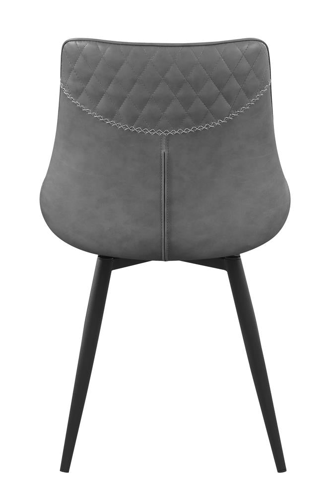 Brassie Gray Upholstered Side Chairs, Set of 2 - 110272 - Bien Home Furniture & Electronics